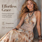 Women Halter Neck Boho Maxi Dress