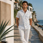 👔 📐Men’s Geometric Print Relaxed‑Fit Button‑Down Shirt – 2026 Sale — Over 36,200 Sold!