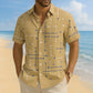 👔 📐Men’s Geometric Print Relaxed‑Fit Button‑Down Shirt – 2026 Sale — Over 36,200 Sold!