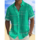 👔 📐Men’s Geometric Print Relaxed‑Fit Button‑Down Shirt – 2026 Sale — Over 36,200 Sold!