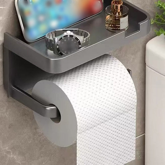 🎉 2026 Sale — Over 45000 Sold! 💰 Wall-Mounted Toilet Paper Holder with Storage Shelf sturdy
