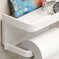 🎉 2026 Sale — Over 45000 Sold! 💰 Wall-Mounted Toilet Paper Holder with Storage Shelf sturdy