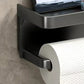 🎉 2026 Sale — Over 45000 Sold! 💰 Wall-Mounted Toilet Paper Holder with Storage Shelf sturdy