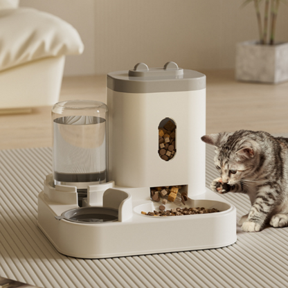 📢📢40% OFF !! ⏰2-in-1 Pet Automatic Feeder & Water Dispenser