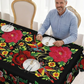 🎉 2026 Sale — Over 38,300 Sold!🔥 Mexican Floral Tablecloth with Scalloped Edge