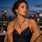 📢📢50% OFF !! ⏰Sparkling Teardrop Pendant Necklace and Earrings Set
