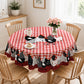 🎉 2026 Sale — Over 24,600 Sold!🐓 Red Plaid Rooster Tablecloth