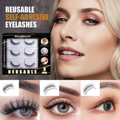 👁️ LIMITED‑TIME 50% OFF! ✨ Reusable Self‑Adhesive False Eyelashes – Glue‑free, Natural‑look, Multi‑times‑wear 💄