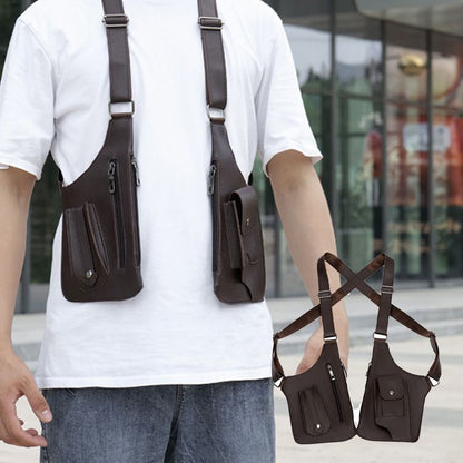 🎉 2026 Sale — Over 13 300 Sold!🎒 Men's Anti‑Theft Multi‑Pocket Double‑shoulder Tactical Bag