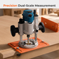 📢📢50% OFF !! ⏰Aluminum Alloy Wood Router Slotting Bracket Guide Tool