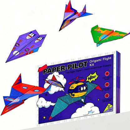 🎉 2026 Sale — Over 38,400 Sold!✈️ Creative DIY Paper Airplane Set For Kids
