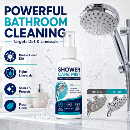 🚿 LIMITED‑TIME 50% OFF! ✨ Fast‑Acting Shower Limescale Remover Spray – For Showerheads & Faucets, Restore Shine 💧