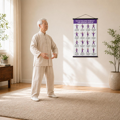 🎉 2026 Sale — Over 14,300 Sold!🧘 Tai Chi Workout Poster for Seniors