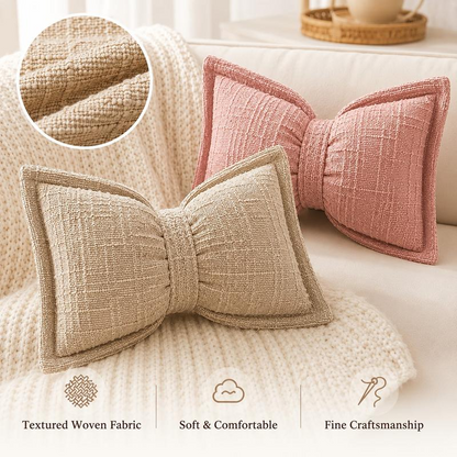🎀 LIMITED‑TIME 50% OFF! ⚡ Soft Chenille Bow‑Shaped Throw Pillow – Cozy, Decorative, Well‑crafted ✨