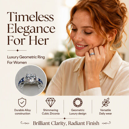 💍 2026 Sale — Over 41,600 Sold!✨ Elegant Cubic Zirconia Cocktail Ring
