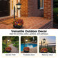 🌿 Outdoor Solar Garden Light with Planter Base