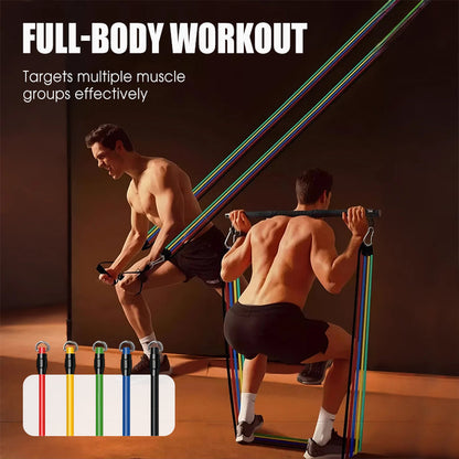 💪 13PCS Resistance Band Set with Handle for Home Gym
