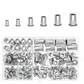 📢📢50% OFF !! ⏰Knurled Rivet Nut Assortment Kit
