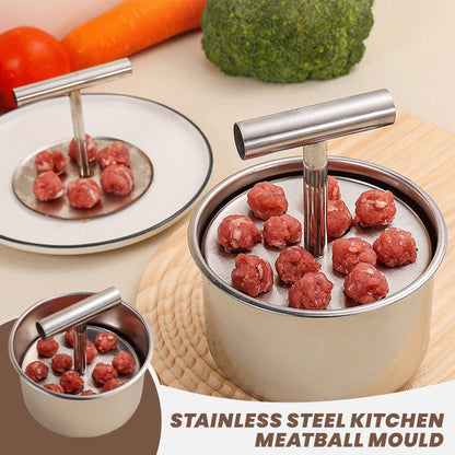 🍡 LIMITED‑TIME 50% OFF! 💣 Kitchen Stainless Steel Meatball Mould – Uniform Balls, Multi‑Food Use ✨