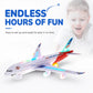 ✈️ LIMITED‑TIME 50% OFF! ✨ Electric Model Aircraft with Sound and LED Lights – Bump‑and‑Go, Sensory‑stimulating, Impact‑resistant 🎵
