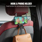 2-in-1 Car Headrest Hook & Phone Holder