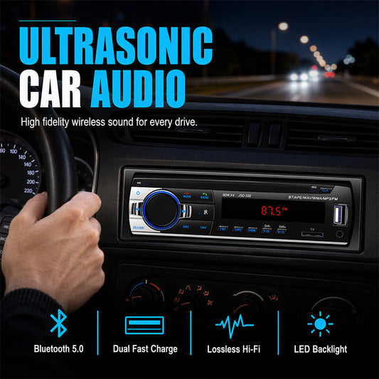 🥳2026 HOT SALE🥳💞50K+ SOLD! 🎵🚗 47% OFF! Bluetooth Car Radio – Bluetooth 5.0, dual USB & lossless audio (FLAC/APE). Hands-free calling, crisp sound – upgrade your drive! 📻✨