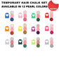 🎨 LIMITED‑TIME 50% OFF! ⚡ Temporary Hair Chalk Set for Girls – Shimmer, Kid‑safe, Mess‑free ✨