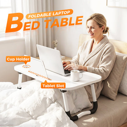 🛏️ LIMITED‑TIME 50% OFF! ⚡ Foldable Laptop Bed Table with Cup Holder – Space‑Saving, Practical, Stable ✨