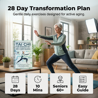 🌿 LIMITED‑TIME 50% OFF! 📖 28‑Day Tai Chi Book – Short Sessions, Beginner‑Friendly, Gentle ✨