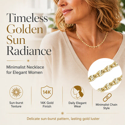 ✨ LIMITED‑TIME 50% OFF! ⚡ Women's Elegant Gold Plated Flat Chain Necklace – Minimalist, Glossy, Versatile ✨