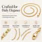 ✨ LIMITED‑TIME 50% OFF! ⚡ Women's Elegant Gold Plated Flat Chain Necklace – Minimalist, Glossy, Versatile ✨