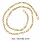 ✨ LIMITED‑TIME 50% OFF! ⚡ Women's Elegant Gold Plated Flat Chain Necklace – Minimalist, Glossy, Versatile ✨