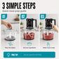 🥣Multi-Functional Food Processor with Touch Control and Glass Bowl