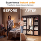🏠 LIMITED-TIME 50% OFF! 🧵 Easy‑Assemble Non‑Woven Fabric Wardrobe – Spacious, Sturdy, Dust‑proof ✨