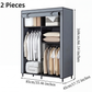 🏠 LIMITED-TIME 50% OFF! 🧵 Easy‑Assemble Non‑Woven Fabric Wardrobe – Spacious, Sturdy, Dust‑proof ✨