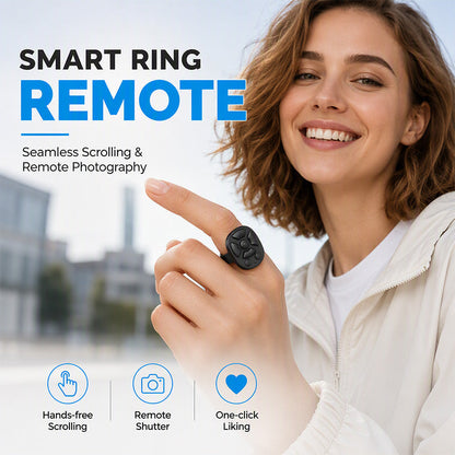 ⏳🔥LIMITED-TIME 50% OFF! ⏰Multifunctional Bluetooth Ring Remote Control📱
