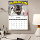 🐱 LIMITED-TIME 50% OFF! 😹 Funny Cat Calendar – 12 Months Sassy Cat Humor, Wall Hanging ✨