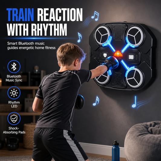 🥊 LIMITED-TIME 50% OFF! 💥 Kids Electronic Music Boxing Target – Rhythm Game, Stress Relief, Wall Mount ✨