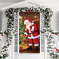 🎄 LIMITED-TIME 50% OFF! 🎅 Christmas Door Cover For Instant Holiday Decor – Reusable, Vivid Print, Multi-Scenario ✨