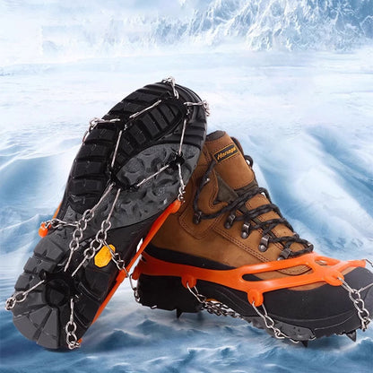 ❄️ LIMITED-TIME 50% OFF! 🥾 Outdoor Anti-Slip Crampons for Hiking Boots & Shoes – Grippy, Stretch-fit, Portable ✨