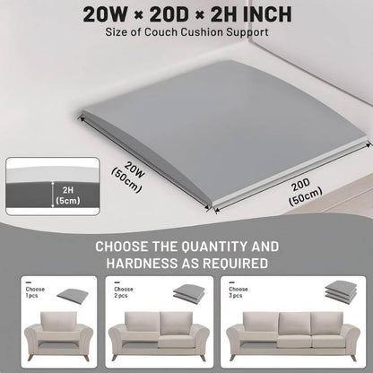 🛋️ LIMITED-TIME 50% OFF! ✨ Couch Cushion Support Foam – Anti-sag, Cuttable, High-density 🪑