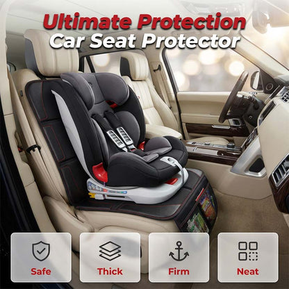 🚗 LIMITED-TIME 50% OFF! 🧒 Safe Anti-Slip Car Seat Protector for Child – Waterproof, 5-layer, With Storage Pockets ✨