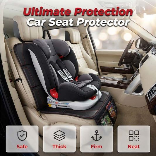 🚗 LIMITED-TIME 50% OFF! 🧒 Safe Anti-Slip Car Seat Protector for Child – Waterproof, 5-layer, With Storage Pockets ✨