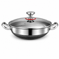 🍳 LIMITED-TIME 50% OFF! 🥘 Thickened Stainless Steel Wok – Nonstick, Flat Bottom, Dual Handles ✨