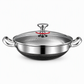🍳 LIMITED-TIME 50% OFF! 🥘 Thickened Stainless Steel Wok – Nonstick, Flat Bottom, Dual Handles ✨