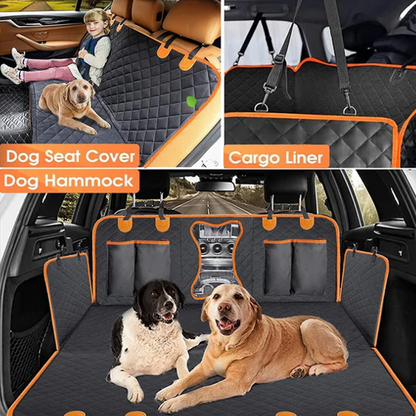 🚗 LIMITED-TIME 50% OFF! 🐾 Waterproof Dog Car Back Seat Cover – Waterproof, Anti-slip, Convertible 🐶