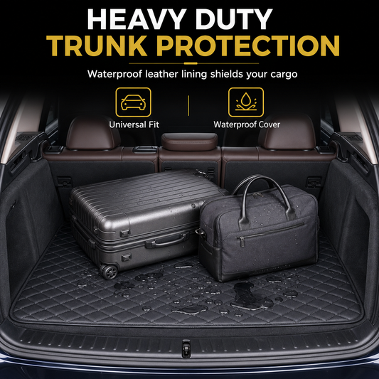 🚗 LIMITED-TIME 50% OFF! 🧺 Universal PVC Leather Car Trunk Cargo Liner – Waterproof, Scratch Resistant, Easy Clean ✨