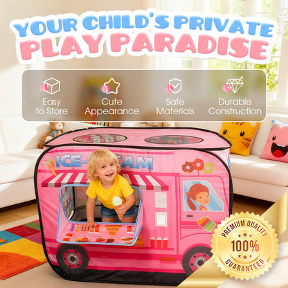 🚒 LIMITED-TIME 50% OFF! ✨ Fun Pop-Up Play Tent for Kids – Vehicle Theme, Instant Setup, Portable 🎪