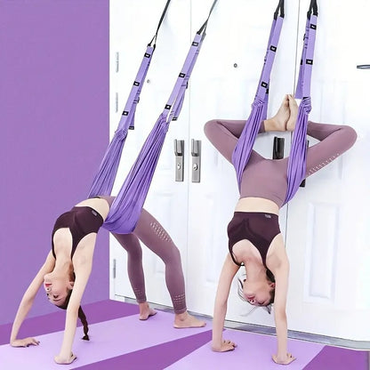 🧘 LIMITED-TIME 50% OFF! 💫 Aerial Yoga Rope – Portable, Safe Stretching, Pain Relief ✨