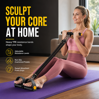 💪 LIMITED-TIME 50% OFF! 🧘 Multifunctional Pedal Resistance Band – Portable, Sturdy, Multi-scene ✨